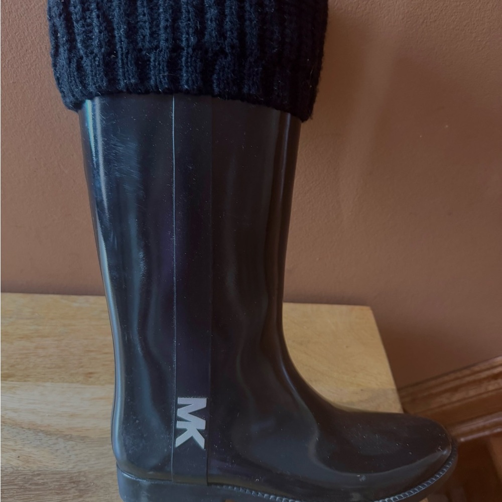 Michael Kors Black Rain Boots